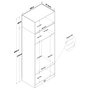 Hanah Home Armario Blanco BA211 - 4618